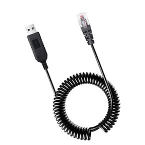 Radar Detector Colied Cable with USB to RJ11 Plug Cable 5V-12V Power Cable Compatible with Escort Uniden Radenso XP Beltronics Cobra Whistler 9.8FT Powered for 12V Radar Detectors