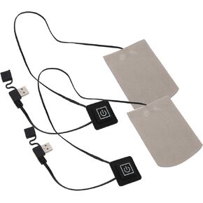Pilipane Heated Insole , 77 122℉ 2Pcs Heating Pad Composite Fiber Electric Socks Heater Film USB Winter Keep Warm for Outdoor Sports Fishing Camping Heating The Soles of Socks