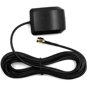 Active GPS+GLONASS Navigation Antenna with SMA Male Connector 33dB Gain GPS External Antenna 3m Cable for Vehicle GPS Navigation System Module GPS Tracker Locator Real Time Tracking