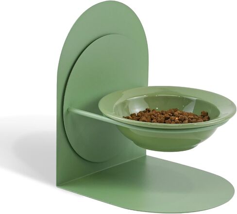 Ceramic Cat Bowls, White Ceramic Cat Food Bowl Without Metal Stand, Dishwasher-Safe Pet Food Bowl for Cats & Small Dogs (Only Ceramic Bowl, No Stand) in Saudi Arabia