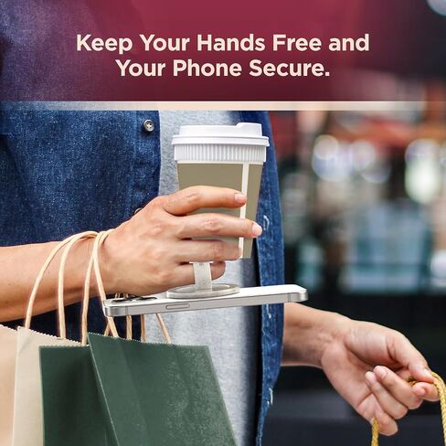 Encased Magnetic Phone Grip Holder (Compatible with MagSafe) Thin Silicone Finger Loop Ring for iPhone (Glitter) in Saudi Arabia