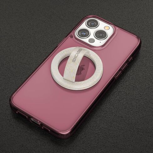 Encased Magnetic Phone Grip Holder (Compatible with MagSafe) Thin Silicone Finger Loop Ring for iPhone (Glitter) in Saudi Arabia