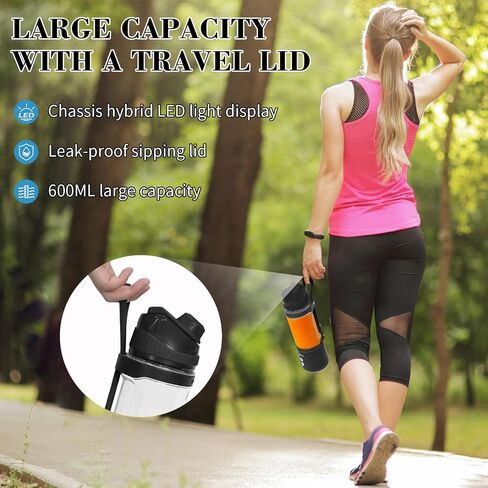 Cordless Portable Blender Rechargeable individual Small Blender for Shakes and Smoothies 24oz BPA Free Personal Blender with Travel Lid Family Travel Gyms Office (Black) in Saudi Arabia