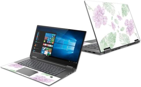 Mightyskins Skin متوافق مع Lenovo Yoga 730 13 "(2018) - عجلات زهور | غطاء ملتف من الفينيل واقٍ ومتين وفريد ​​من نوعه | سهل التطبيق والإزالة وتغيير الأنماط | صنع في الولايات المتحدة الأمريكية in Saudi Arabia