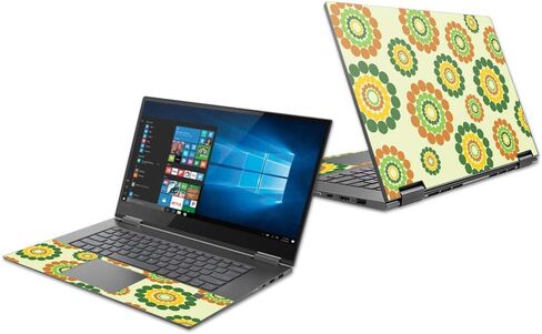 Mightyskins Skin متوافق مع Lenovo Yoga 730 13 "(2018) - عجلات زهور | غطاء ملتف من الفينيل واقٍ ومتين وفريد ​​من نوعه | سهل التطبيق والإزالة وتغيير الأنماط | صنع في الولايات المتحدة الأمريكية in Saudi Arabia