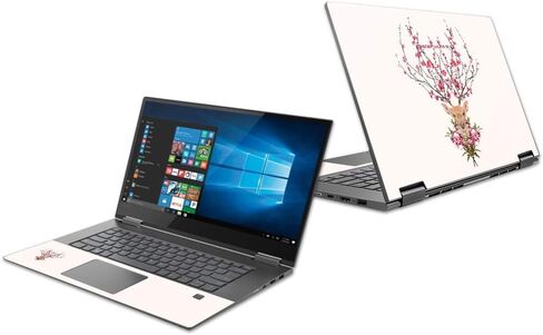 Mightyskins Skin متوافق مع Lenovo Yoga 730 13 "(2018) - عجلات زهور | غطاء ملتف من الفينيل واقٍ ومتين وفريد ​​من نوعه | سهل التطبيق والإزالة وتغيير الأنماط | صنع في الولايات المتحدة الأمريكية in Saudi Arabia