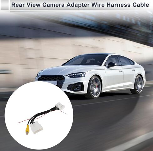 Front Rear View Camera Adapter Wire Harness Cable for Toyota Camry Stabilise Backup Camera Wiring Harness Plastic,Metal 1 Pcs in Kuwait