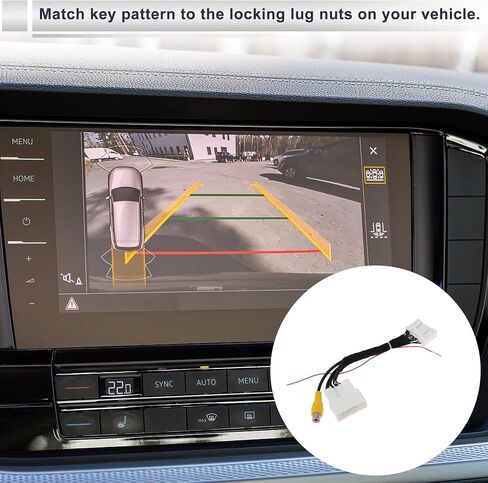 Front Rear View Camera Adapter Wire Harness Cable for Toyota Camry Stabilise Backup Camera Wiring Harness Plastic,Metal 1 Pcs in Kuwait