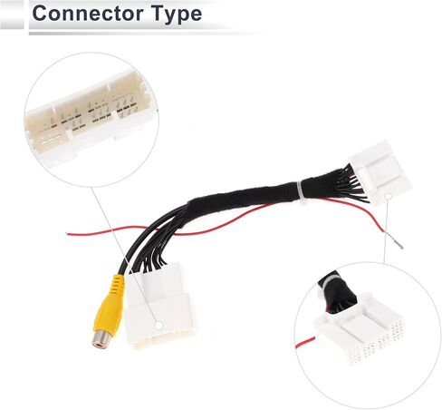 Front Rear View Camera Adapter Wire Harness Cable for Toyota Camry Stabilise Backup Camera Wiring Harness Plastic,Metal 1 Pcs in Kuwait