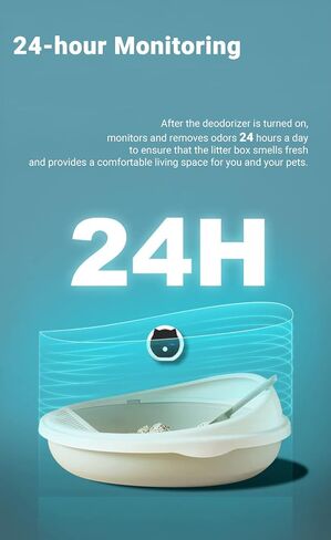 Dust-Free Odor Removers, 90% Deodorization & 99.9% Dust reduction, Litter Box Odor Eliminator, Cat Litter Deodorizer, Widely used in Cat Litter Box, Bathroom, Wardrobe, Kitchen, Pet Shop (005) in Saudi Arabia