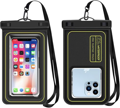 Waterproof Phone Pouch Pack - IPXFloating Waterproof Case with Lanyard for iPhone 15, Jet Ski, Paddle Board Accessories, Pelican Kayak Fishing Waterproof bag iphone 15 accessories jet ski accessories in Saudi Arabia