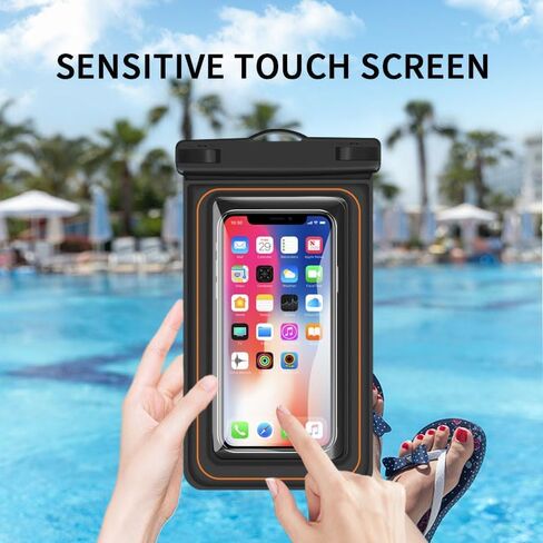 Waterproof Phone Pouch Pack - IPXFloating Waterproof Case with Lanyard for iPhone 15, Jet Ski, Paddle Board Accessories, Pelican Kayak Fishing Waterproof bag iphone 15 accessories jet ski accessories in Saudi Arabia