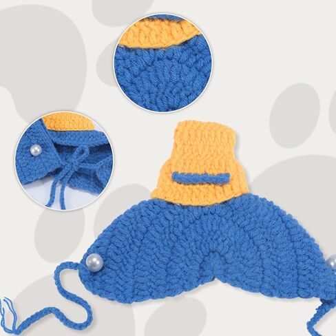 Pet Hat Cartoon Knit Cute Dog Cat Hat Puppy Cartoon Hats Knitted Cat Hat for Small Cats Small Dogs Crochet Hat for Cats Dogs (Black and Green, Medium) in Saudi Arabia