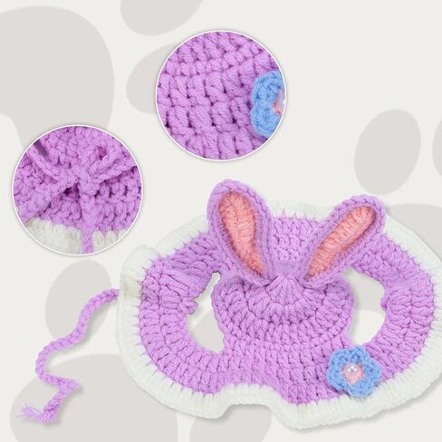Pet Hat Cartoon Knit Cute Dog Cat Hat Puppy Cartoon Hats Knitted Cat Hat for Small Cats Small Dogs Crochet Hat for Cats Dogs (Black and Green, Medium) in Saudi Arabia