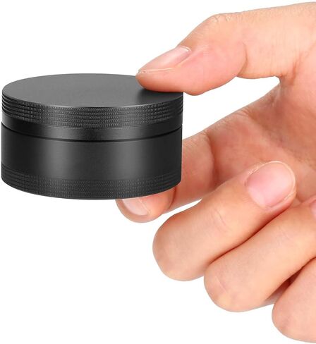 SOBAHIDO Portable Metal Pill Case, Single Waterproof Daily Pill Box for Travel, Pill Container, Aluminium Alloy Round Pill Box Organizer Pill Holder for Medicine Vitamin Fish Oils Big Size in Kuwait
