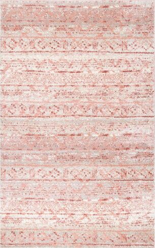 nuLOOM Hattie Transitional Moroccan Runner Rug, 2' 6" x 8', Pink in Saudi Arabia