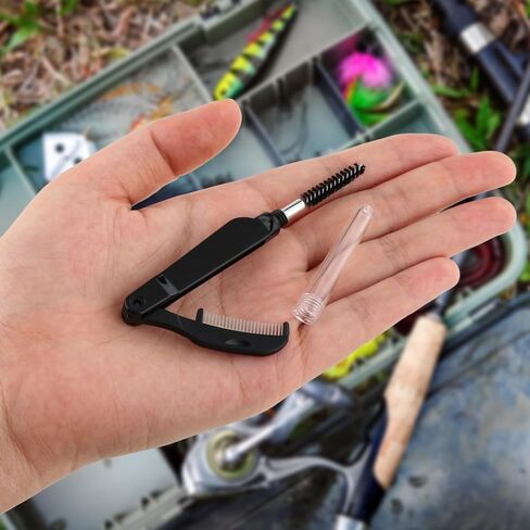 مشط وفرشاة أداة ربط الذبابة، فرشاة دوبلاج، مشط شعر قابل للطي، أداة القوة DIY in Kuwait