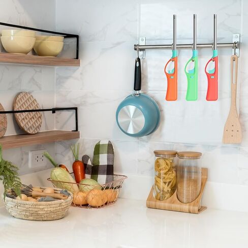 ولاعات بوتان قابلة لإعادة الملء، شواية شواء أكبر، ولاعة جذعية طويلة، ولاعة لهب ناعمة قابلة للتعديل (لا يوجد وقود بوتان بالداخل) - عبوة من 3 قطع (#01) in Kuwait