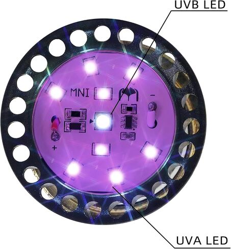 مصباح ضوء الزواحف UVA UVB، استبدال R6225 UV LED لمصباح 26 وات UVB10.0 CFL in Saudi Arabia
