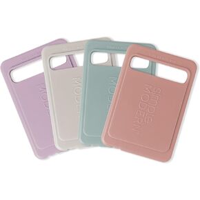 علبة ثلج حديثة وبسيطة لصندوق الغداء | حقيبة ثلج آمنة للاستخدام في الفريزر وقابلة لإعادة الاستخدام لصندوق بينتو أو المبرد أو أكياس الغداء أو صندوق الغداء | 4 عبوات | تشكيلة 1 in Kuwait