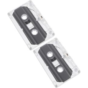 MERRYHAPY 2pcs 30 Audio Tape Walkman Cassette Player 30 Min Cassette Tape Casettes Tape Cassette Recorder Low Noise Tape Cassette Tapes Standard Size Cassettes Plastic Outer Box Blank