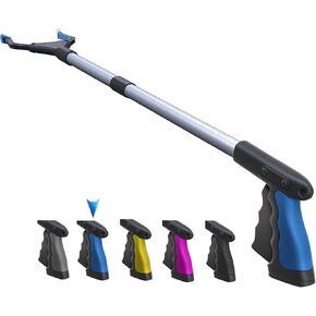 FiPlus PowerGrip T9, Grabber Tool, Wide Jaw, Foldable, Steel Cable, with 96 Grip Points for Firm Grip, 32" with Magnet,