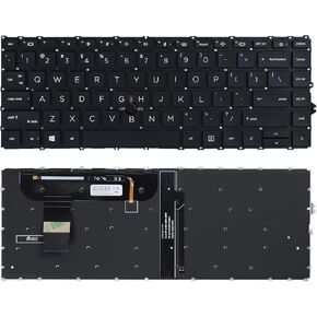 Replacement New Keyboard Backlit for HP EliteBook 840 G7 840 G8 745 G7 745 G8 Zbook Firefly 14 G7 G8 Series Laptop, US Layout Backlight Keyboard P/N: M07089-001 M07090-001 M07091-001