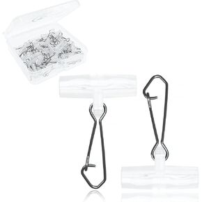 YOTO Sinker Slide for Fishing 30/60pcs Fishing Slide Weight Slides Fishing Line Connector Fishing Accessories
