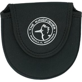 Kingfisher Fly Fishing Reel Bag, Neoprene Material, Portable, Protective, Fits Reel on Fishing Rod (Medium)