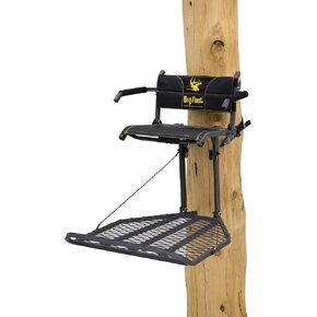 Rivers Edge® Big Foot™ Brute™ Lever-Action Hang-On Treestand, Oversized 30" x 37" Platform, Flip-Up TearTuff™ Mesh Seat, Flip-Up Armrests, Footrest