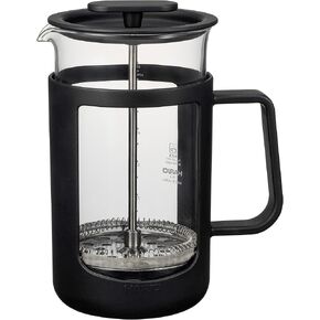 HARIO CPU-4-B CafePress U Press Coffee Heat Resistant Glass, Practical Capacity, 20.3 fl oz (600 ml), Black