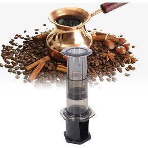 Topyond Coffee Machine, Portable Coffee Maker for Camping & Travel, Easy to Clean, Small Cafetera Francesa, Coffee Press for Home Travel 4 Cup Capacity
