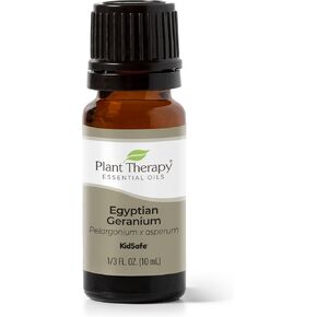 Plant Therapy Egyptian Geranium Essential Oil 100% Pure, Undiluted, Natural Aromatherapy, Therapeutic Grade 10 mL (1/3 oz)
