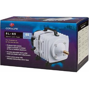 Coralife Aquarium Fish Tank Marine Salt Water or Fresh Water SL-65 Super Luft Air Pump