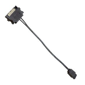 15-Pin Male SATA Power to 6-Pin Female SATA Slimline Power Adapter Cable for DVD, BLURAY, CD, HDD, SSD Drive