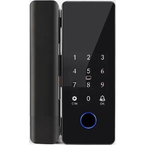 Smart Glass Door Lock (KB170A, Lock Automatically, 5 Ways Unlock, Without Screen., Fingerprint and Remote Control