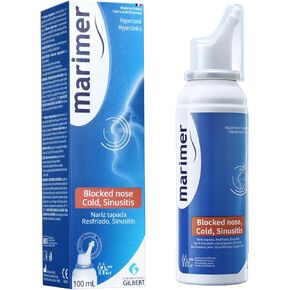 Marimer Hypertonic Saline Nasal Spray All Natural Seawater (3 Packs),Sinus Rinse & Sinus Allergy Symptom Reliever 3.38 FL OZ (100 mL)