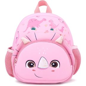 Toddler Backpack,12inch Preschool Backpack Cute Neoprene Cartoon Animal Waterproof Lightweigt Kids Schoolbag for Boys Girls (Unicorn Rainbow Purple)