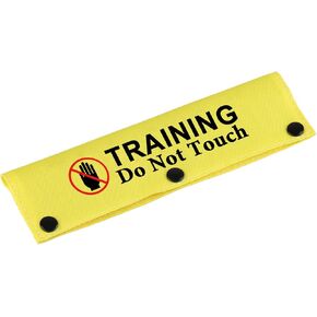 Funny Dog Leash Sleeve Training Do Not Touch Dog Leash Wrap Sleeve Alert Tag Pet Birthday Gift (Training Touch-YE Sleeve)