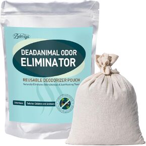 Reusable Deodorant Pouch for Dead Rodent in Wall Smell -Covers 375 Sq Ft, 1 Bag