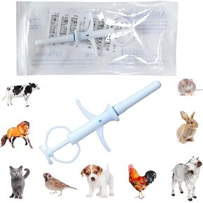 Premium Universal Pet Microchip - 134.2kHz FDX-B, Easy Registration, Efficient Tracking, Safe Implant, Compatible with Dogs, Cats, Cows, Pigs, Rabbits, Pigeons, Fish (20, 1.4x8mm)