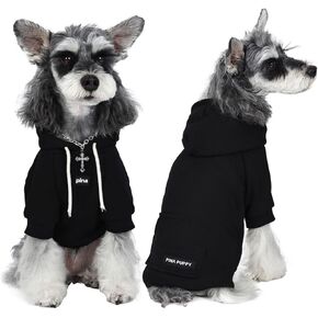 PINA Dog Hoodie,Dog Sweatshirt with Pocket, Dog Clothes with Hat Soft & Warm, All Weather Coat for Small Medium Large Dogs