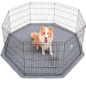 Washable Pee Pads for Dogs, 71 inch Diameter Reusable Puppy Pads with Super Absorbent, Specifically Designed for 24 inch 8 Panels Dog Playpen, Octagon