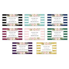 Thank You For Being My Bridesmaid Mini Champagne Labels ● SET of 8 ● Thank Maid of Honor, Matron of Honor Gifts, Bridal Party Favors, Gifts, Bridesmaid THANK YOUs in 8 DIFFERENT Colors! M452-THANK-8