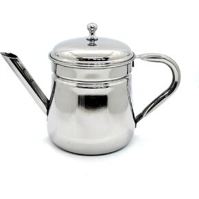 وعاء قهوة KERAM Percolator، سعة 6.7 أونصة سائلة (200 مل)، سعة 2-4 أكواب، من الفولاذ المقاوم للصدأ، ماكينة صنع القهوة المحمولة للتخييم، صب فوق غير كهربائية in Kuwait