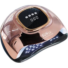 UV Light for Nails Lamp - MIRAGE LAYON UV LED Nail Lamp Gel Nail Polish Curing Dryer for Salon 4 Timer Setting Auto Sensor Machine (C4-DDJ-US-WM)