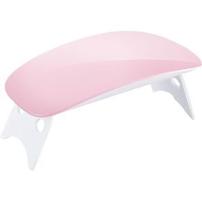 AiScrofa Mini UV LED Nail Lamp, Portable Gel Light Mouse Shape Pocket Size Nail Dryer with USB Cable for All Gel Polish and Detection Light