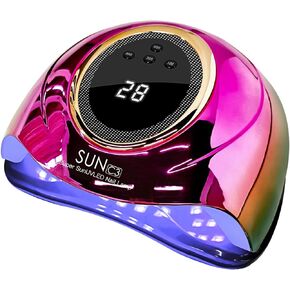 UV Light for Nails Lamp - MIRAGE LAYON UV LED Nail Lamp Gel Nail Polish Curing Dryer for Salon 4 Timer Setting Auto Sensor Machine (C4-DDJ-US-WM)