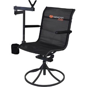 NEXCAM® AXIS RC 360 Rocking Chair. Dual-axis Swivel and Tilting Chair with Removable Shooting Rest. Patent Pending