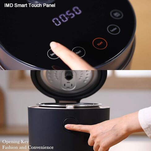 جهاز طبخ الأرز منخفض الكربوهيدرات 2 كوب غير مطبوخ صغير جهاز طبخ الأرز التعريفي صانع الأرز والحبوب متعدد الطباخ مع وعاء داخلي من الفولاذ المقاوم للصدأ 24 ساعة للحفاظ على الدفء التلقائي in Kuwait